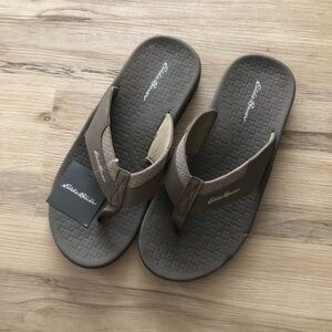 Eddie Bauer Olive and Tan Sandals